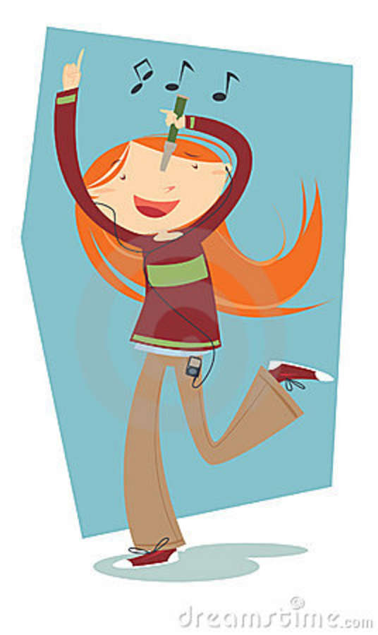 clipart of a girl singing - photo #20